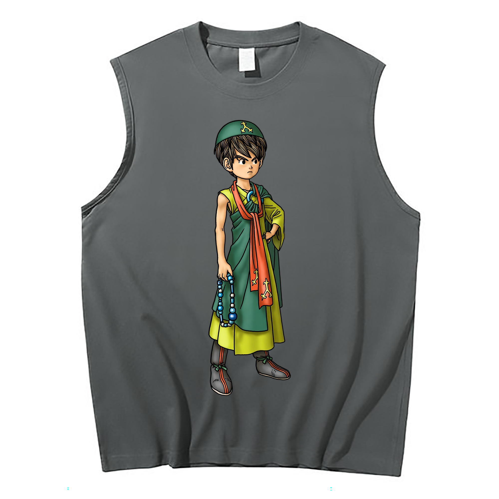 （画像用） ドラゴンクエスト Doragon Kuesuto Dragon Quest コットン100％タンクトップ（フロントプリント）